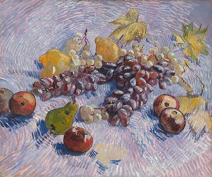 Vincent Van Gogh Grapes Lemons Pears and Apples oil painting image